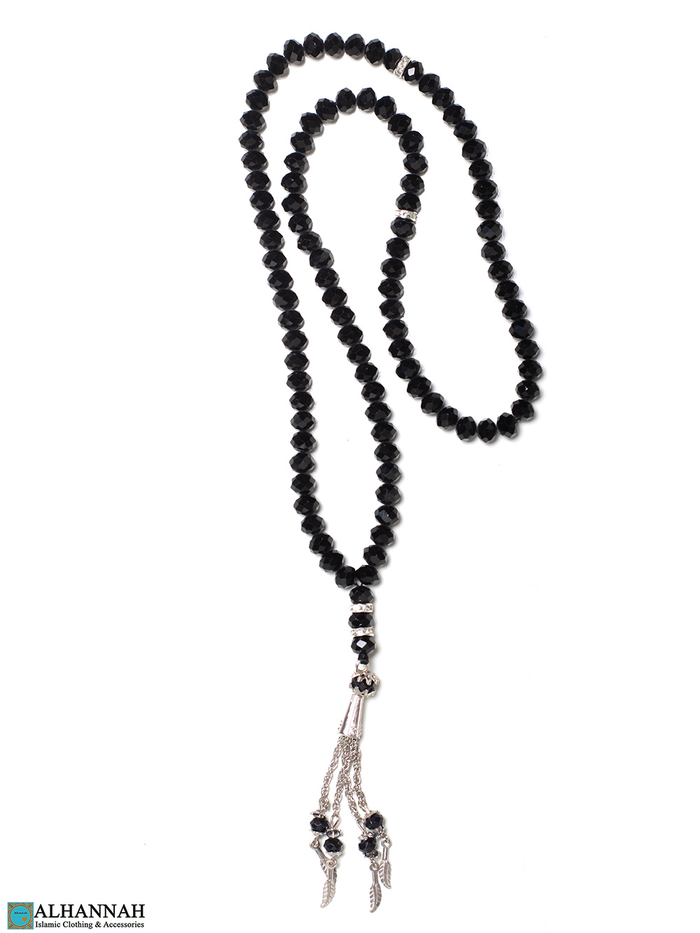 Crystal Prayer Beads 99 - Black