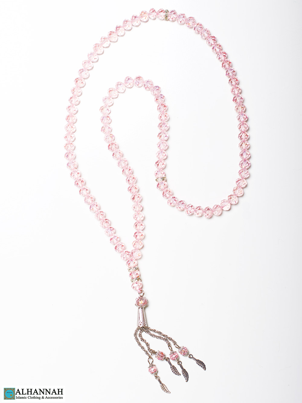 Crystal Prayer Beads 99 Pink