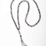 Metallic Crystal Prayer Beads- 99 Beads in Silver