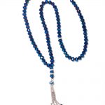 Premium Cut Crystal Prayer Beads - Blue