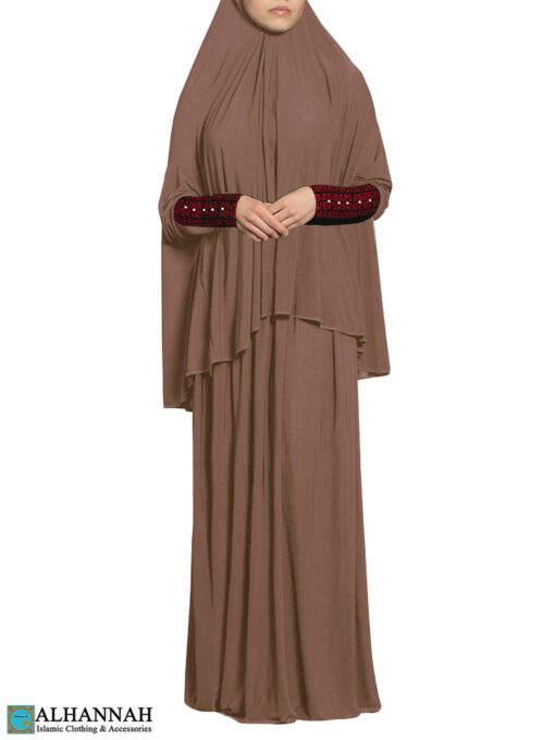 Prayer Outfit with Palestinian Embroidery- Coco