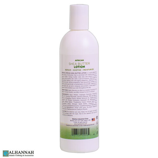 African Shea Butter Lotion - Back
