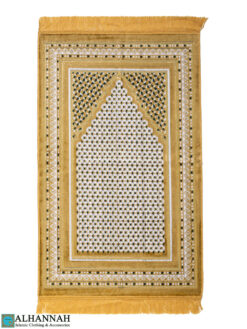Gold Honeycomb Turkish Prayer Rug ii1402