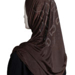 Beaded Amira Hijab - Chocolate hi2434