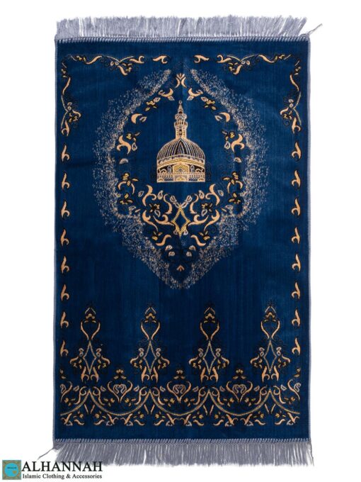 Plush Prayer Rug - Persian Blue ii1480