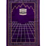 Turkish Prayer Rug with Kaaba Motif - Violet ii1477