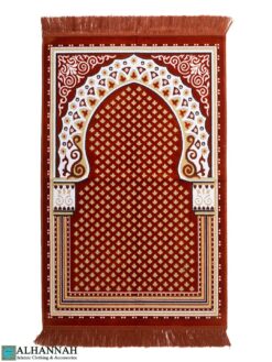 Turkish Prayer Rug with Mihrab Arch - Paprika ii1519