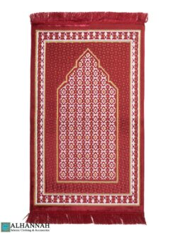 ii1500 Diamond Pattern Turkish Prayer Rug - Rose