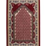 ii1517 Turkish Prayer Rug with Triangle Mihrab - Red