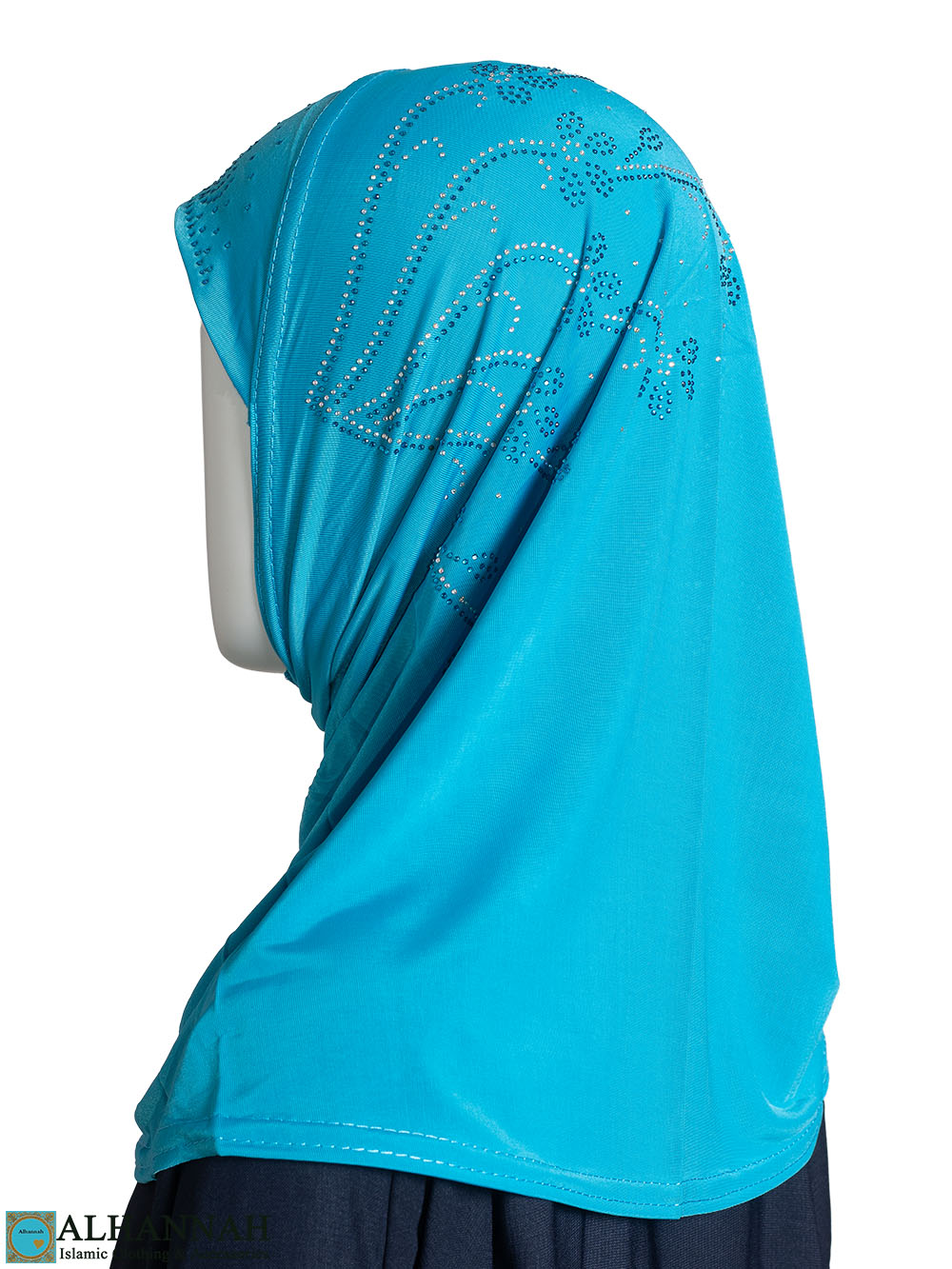 Girls Beaded Bouquet Amira Hijab - Turquoise ch572
