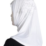 Girls Beaded Bouquet Amira Hijab - White ch564