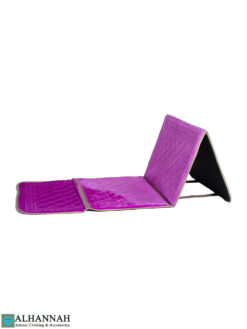 Pink Foldable Prayer Rug with Backrest ii1533