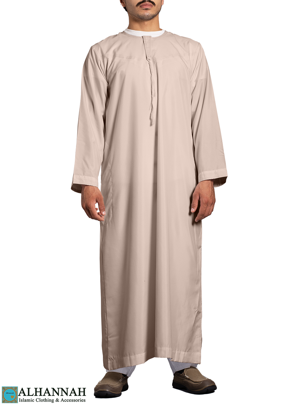 Yemeni Thobe – Tan | me892 » Alhannah Islamic Clothing