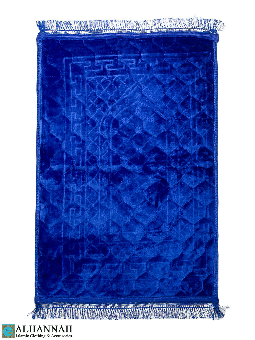 Floral Padded Prayer Rug - Blue ii1554