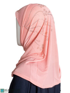 Girls Beaded Bouquet Amira Hijab - Coral ch568
