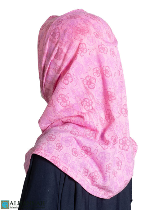 Girls Pink Floral Amira Hijab ch547