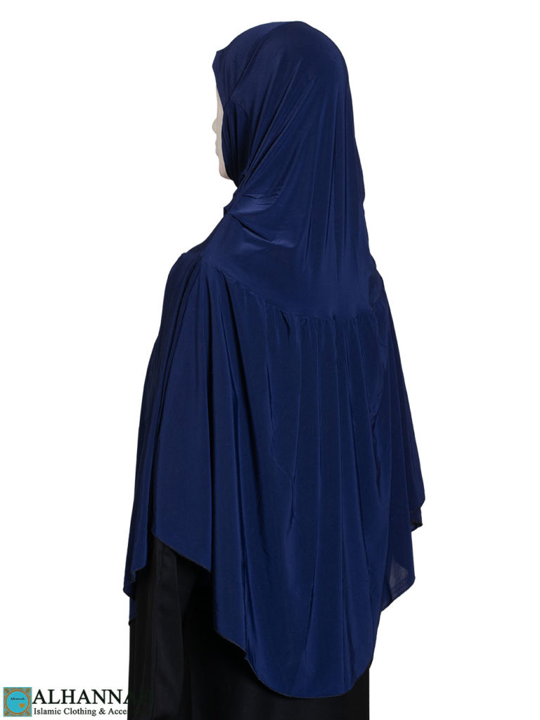 Elbow length - Princess Hijab - Blue | hi2630 | Alhannah Islamic Clothing