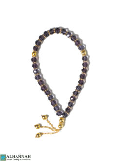 Amethyst Purple Crystal Tasbih – 33 beads ii1593