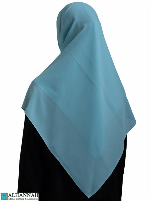 Square Chiffon Hijab – Turquoise hi2634
