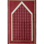Red Checkered Turkish Prayer Rug ii1600