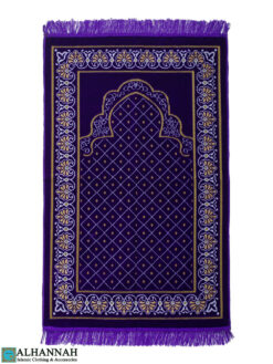Turkish Prayer Rug with Classic Pattern - Purple ii1603