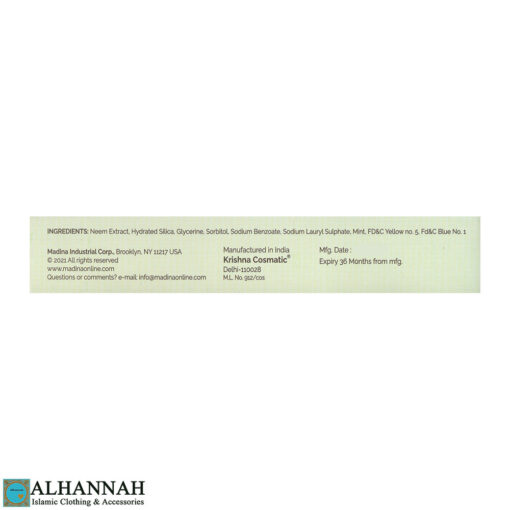 Halal Neem Advanced Toothpaste (Mint) ii1641 (3)