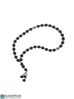 Transparent Black Acrylic Tasbih Beads ii1647