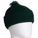 Forest-Green Textured Muslim Knit Cap me913 (1)