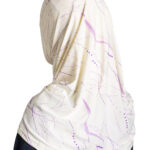 Girls Lavender Swirled Amira Hijab - hi2658