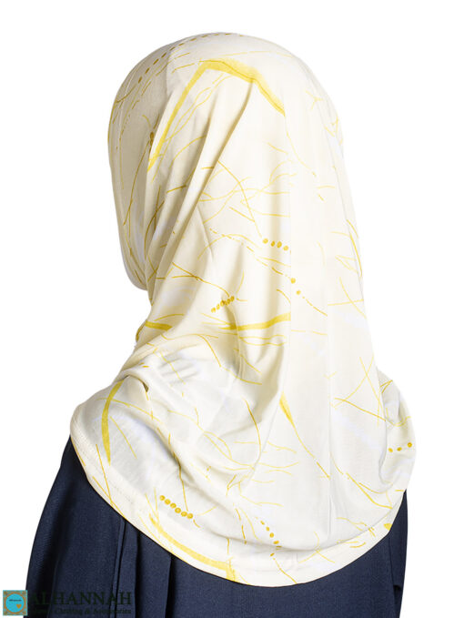 Girls Lemon Swirled Amira Hijab - hi2654