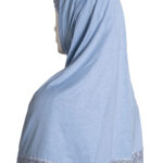 Lace Amira Hijab Sky Blue - hi2589