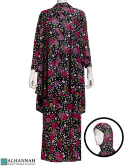 2 Piece Prayer Outfit - Rose Floral Print - ps627