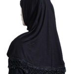 Crochet Amira Hijab - Black hi2680