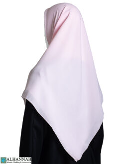 Georgette Square Hijab -Light Pink hi2685