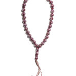 Mahogany Silver-Toned Tasbih Prayer Beads ii1656