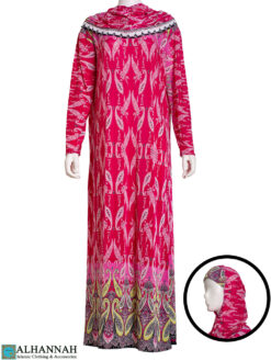 Pink Abstract Paisley Prayer Outfit ps616