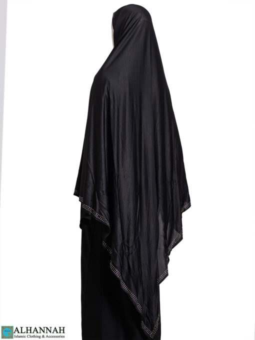 Saudi Style Khimar - Black | hi2679