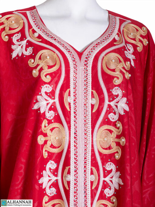 Thobe with Soutache Embroidery - Close Up ab855