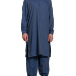 Men's Pakistani Style Salwar Kameez - French Blue me922