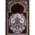Turkish Prayer Rug with Lotus Motif - Brown ii1677