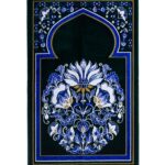 Turkish Prayer Rug with Lotus Motif - Emerald ii1678