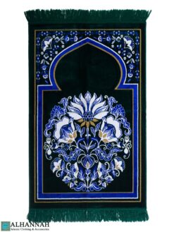 Turkish Prayer Rug with Lotus Motif - Emerald ii1678