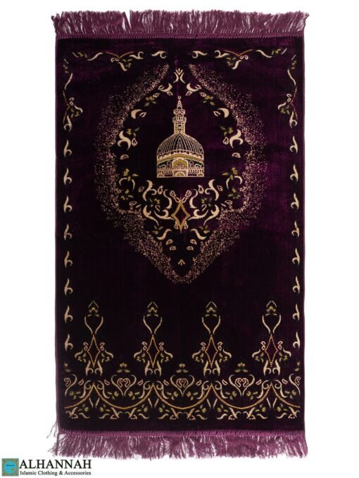 Arabesque Mosque Turkish Prayer Rug Purple ii1703