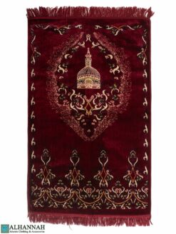Arabesque Mosque Turkish Prayer Rug Red ii1698