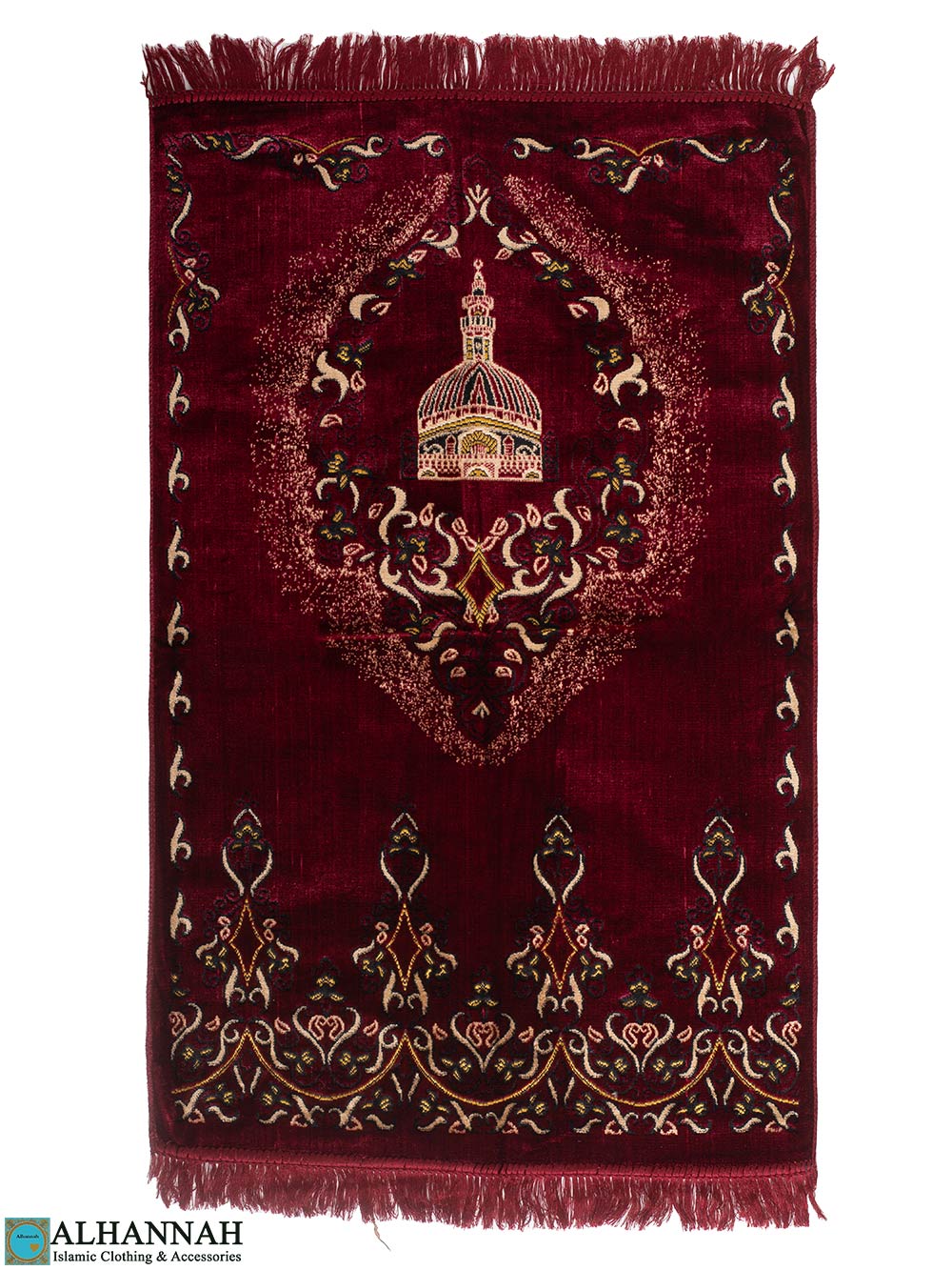 Arabesque Mosque Turkish Prayer Rug Red ii1698