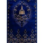 Arabesque Mosque Turkish Prayer Rug Royal Blue ii1699