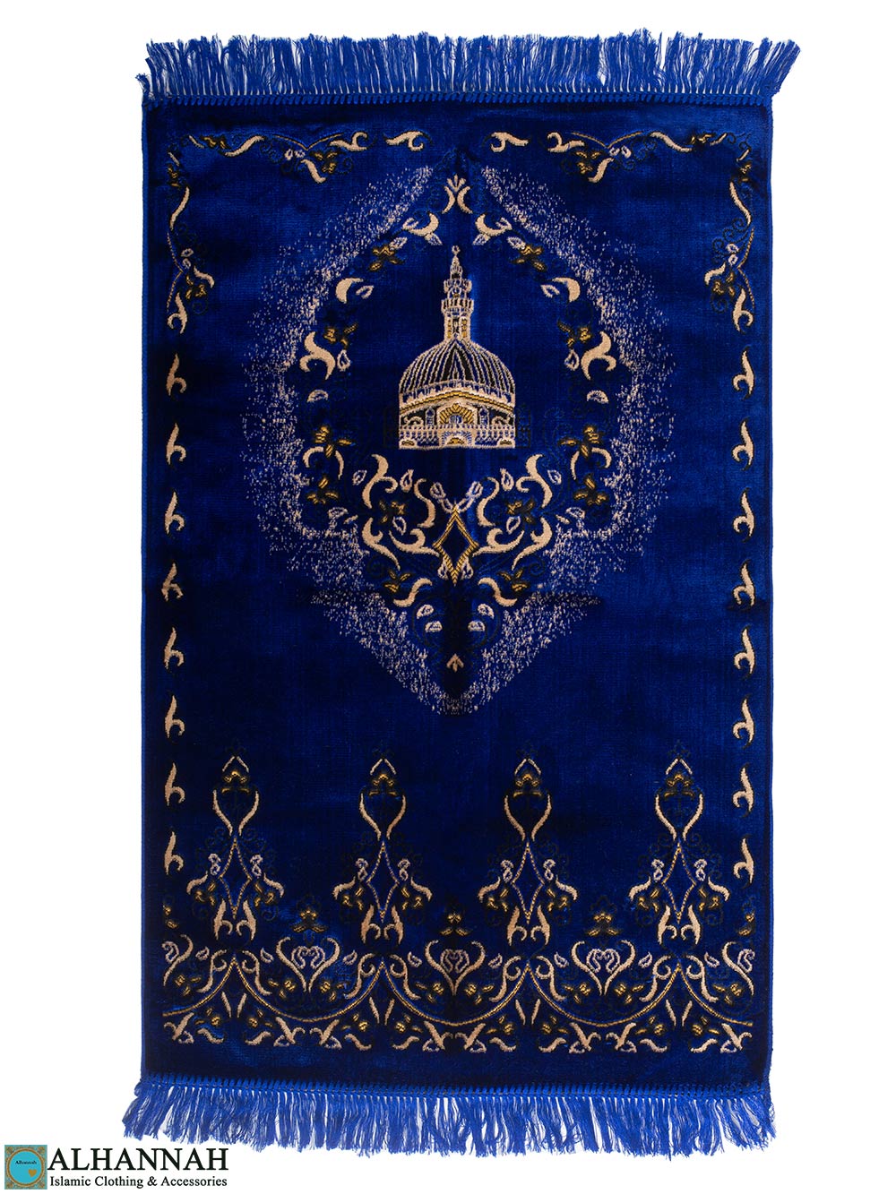 Arabesque Mosque Turkish Prayer Rug Royal Blue ii1699