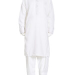 Boys Salwar Kameez with Embroidery White ch577
