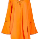 Lightweight Kurti in Tangerine with Vine Embroidery st651