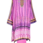 Traditional Floral Print Cotton Blend Pakistani Suit in Pink SK1309